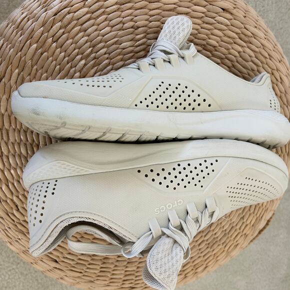 Crocs LiteRide Pacer Women's Size 9 Casual Comfort Sneaker Shoes Stucco Color - Picture 7 of 13
